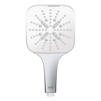 Ручной душ GROHE Rainshower SmartActive 130 Cube, 3 вида струй, белая луна 26582LS0