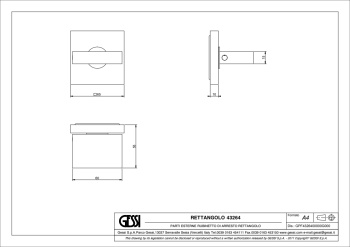 Запорный вентиль Gessi Rettangolo 43264.031 Chrome
