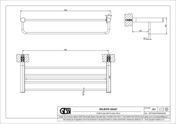 Полотенцедержатель Gessi Rilievo 59407.031 Chrome