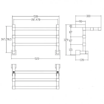 Полотенцесушитель водяной Margaroli Panorama 7924703CRN 33x50 хром