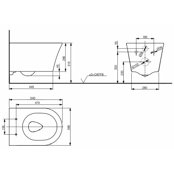 Сиденье для унитаза Toto Gp CW553Y TC524EU съемное
