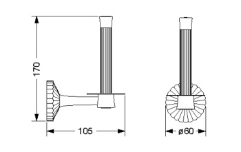 Держатель для туалетной бумаги Jorger Cronos 637.00.015.000 chrome