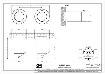 Смеситель для душа Gessi Anello 63335.707 Black Metal Brushed PVD