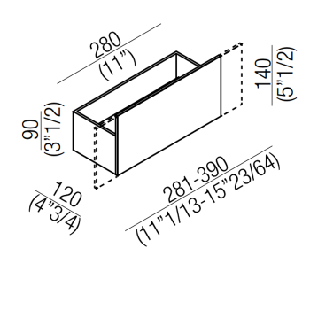 Полка или двойной держатель т/б Agape Sen, подвесной, черный ASEN0917NS