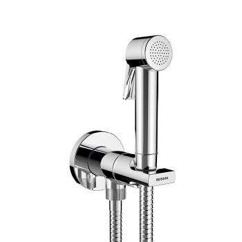 Bossini Paloma Flat Гигиенический душ со смесителем, лейкой и шлангом 125см., цвет: хром E34001B.030