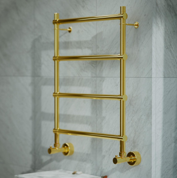 Полотенцесушитель водяной Margaroli Sole 4424704(26)BG 72x54 золото