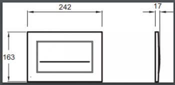 Кнопка смыва Jacob Delafon E4318-ST хром