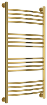 Полотенцесушитель водяной Сунержа Богема+ 1000х500 золото выгнутый с защитой 03-0221-1050
