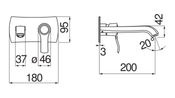 Cмеситель для раковины Nobili Sofi SI98198/1BR бронза