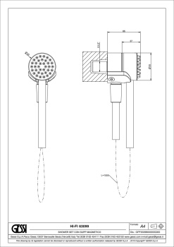 Душевой гарнитур Gessi Hi-Fi 63099.031 Chrome