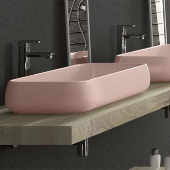 Раковина накладная Cielo Shui SHLAA80 CP 80 см розовый