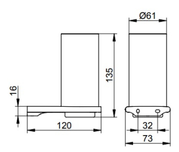 Стакан Keuco Edition 400 11550359000 титан чёрный шлифованный