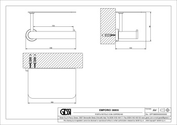 Держатель туалетной бумаги Gessi Emporio Emporio accessories 38855.031 Chrome