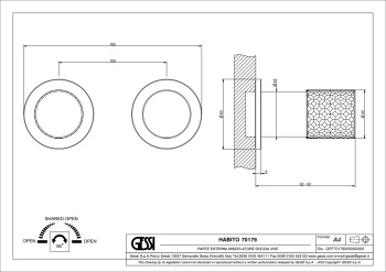 Смеситель для душа Gessi 70179.727 Brass Brushed PVD