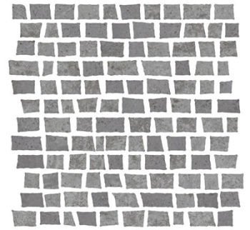 Мозаика 1062375 Mosaico Costruire Random Metallo Titanio 30х30