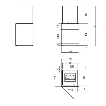 Камин Antonio Lupi Babele 40х40х91cм, на биоэтаноле, корпус из стали, с дверцей, противоп стеклами и горелкой из нерж стали LAFLACA, отделк Ruggine А0002456830