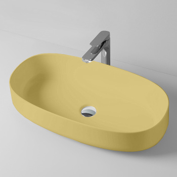 Artceram Cognac Раковина 68х35хh15см, накладная, без отв., без перелива, цвет: giallo zinco COL005 1