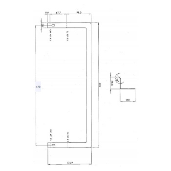 Полотенцедержатель для раковины Artceram Blend 55, подвесной, хром BLA001/ 3105 cr