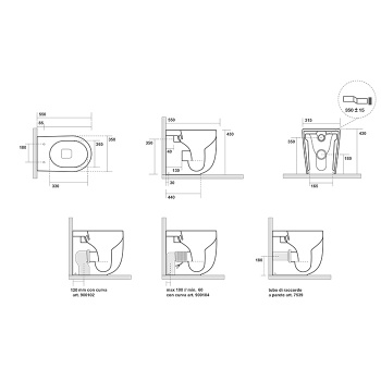 Унитаз напольный Kerasan Nolita 531931 смыв Tornado, с креплениями WB5N, черный матовый