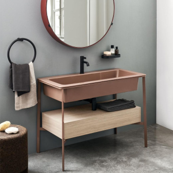 Раковина встраиваемая Cielo I Catini Catino CALARSF CO 110 см красный