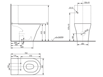 Смывной бачок Toto MH SW10044G1 смыв 3/4.8 л