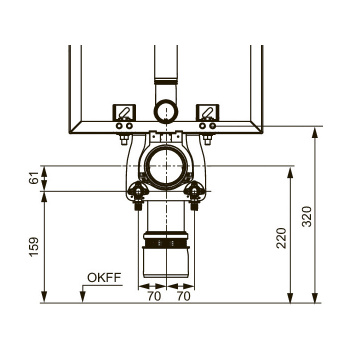 Установочный комплект для унитаза TECE Teceone 9880047