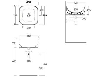 Раковина накладная Simas Balloon BA03 RUBINO 45 см красный