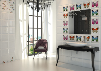 Плитка Decor Farfalla Rosa 30*30