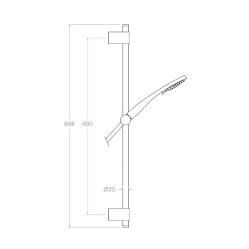 Душевая штанга Ramonsoler с душевым комплектом 7750TR