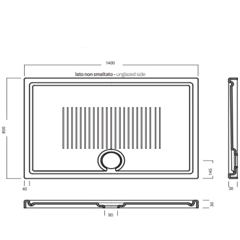 Поддон душевой Hatria LIF H3 SBY1ZV01