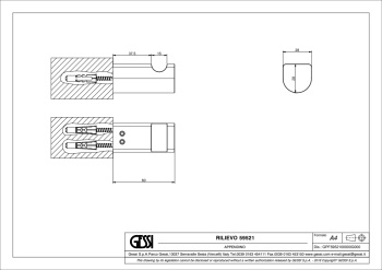Крючок Gessi Rilievo 59521.299 Matte Black