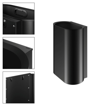 Ведро для мусора Keuco Plan 14988370000 30 л, черный матовый