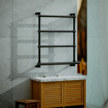 Полотенцесушитель электрический Margaroli Sole 5424704NONB 66x57 черный