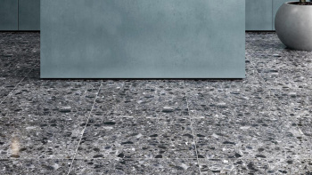 Керамогранит Kerranova Terrazzo Dark Grey Matt. 60x60 см K-333/MR/600x600