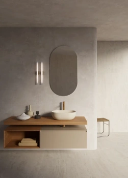 Раковина 50×35 h16 Catalano Sfera накладная Cemento satinato 0522500023