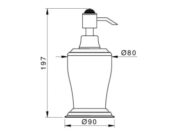 Дозатор настольный MESTRE Boutique 046086.BSN.00 золото