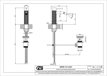 Смеситель для биде Gessi 54407.708 Copper Brushed PVD