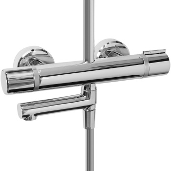 Душевая система c термостатом Jacob Delafon Atom E26237-CP, хром хром