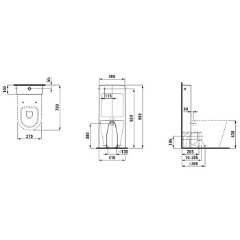 Унитаз напольный Laufen Kartell 8.2333.7.000.000.1