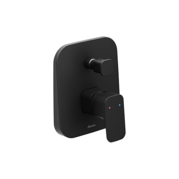Смеситель скрытого монтажа Ravak 10° градусов Free black -TD F 061.20 с переключателем X070156