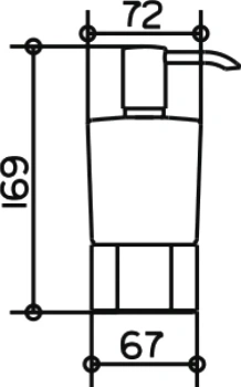 Дозатор для жидкого мыла Keuco Elegance 11654019001 хром