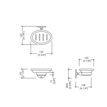 Мыльница подвесная Devon&Devon Cavendish хром WM01CR
