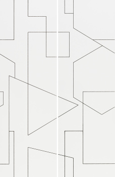 Плитка Luminor Rayures Decor Blanco Mate 58x89(29x89x2)