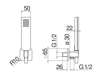 Душевой набор Nobili AD146/31CR