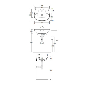 Раковина накладная Simas Vignoni VI10bi*1 белый