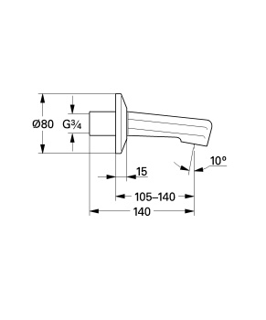 Излив для ванны GROHE 13540000