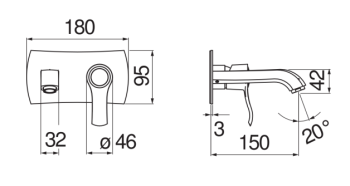 Cмеситель для раковины Nobili Sofi SI98198BR бронза