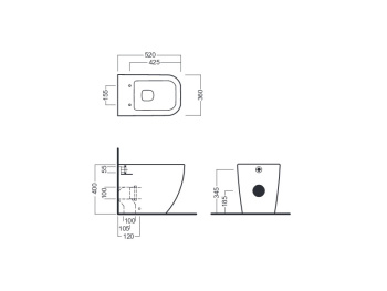 Унитаз напольный Hatria Bianca Y1VA01***