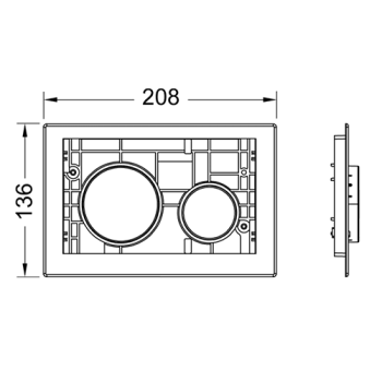 Клавиша смыва Tece Teceloop 9240666 хром