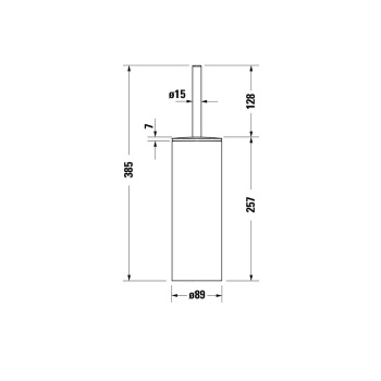 Duravit D-Code Ершик напольный, хром (СПЕЦЦЕНА)
